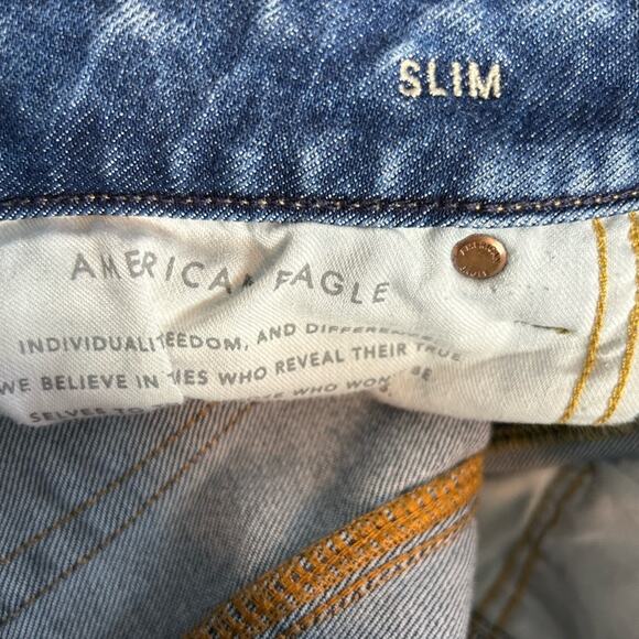 American Eagle Nex(t) Level Slim Straight Jeans 29x30 Slim Fit Denim - Picture 15 of 16